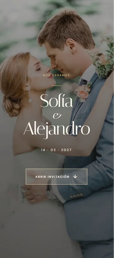 Invitación Aurennia en celular